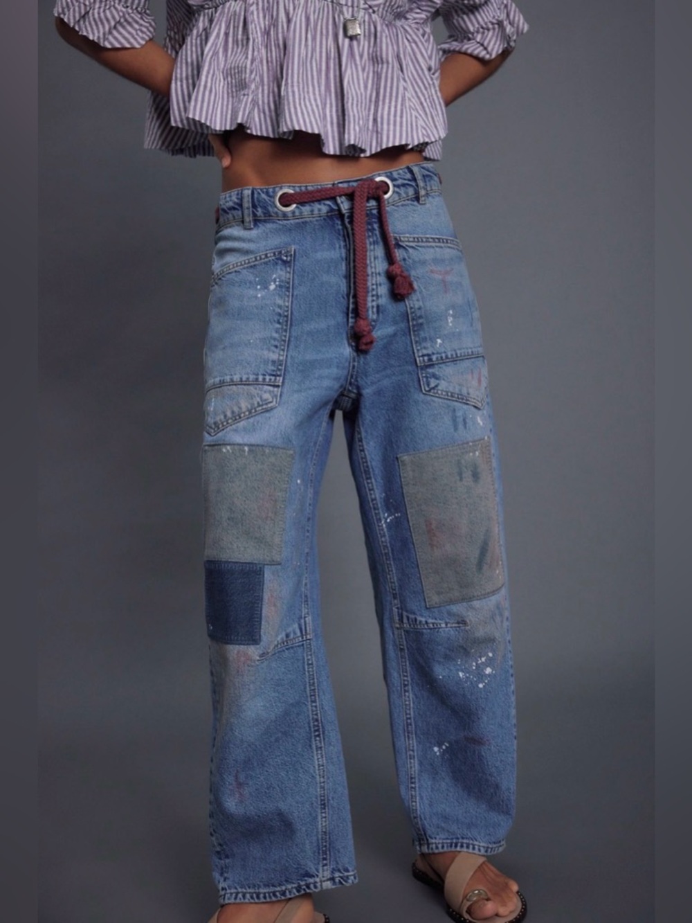 Free People Moxie Barrel Jean